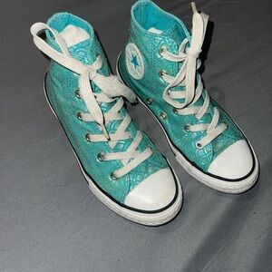 Converse Teal High-Top Sneakers